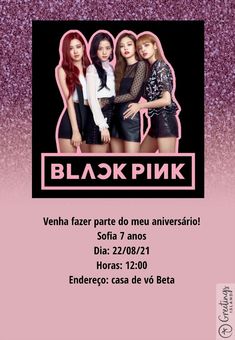 the blackpink poster for their concert