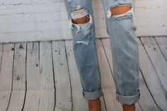 Perfectly distressed medium wash denim for any season! Ripped Light Wash Jeans For Spring, Everyday Distressed Cutoff Jeans, Medium Wash Distressed Denim Jeans, Trendy Distressed Jeans For Spring, Faded Distressed Jeans For Spring, Chic Everyday Ripped Jeans, Light Wash Distressed Jeans For Fall, Faded Cutoff Jeans For Spring, Distressed Cutoff Jeans