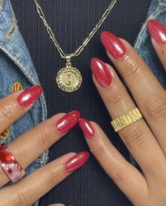 Gorgeous Red & White Valentine’s Day Nails - Really Rusha 2024 | Valentines Nails Short Chrome Nail Colors, Red Chrome Nails, Kutek Disney, August Nails, Smink Inspiration, Makijaż Smokey Eye, Red Nail, Manicure Y Pedicure, Best Nail