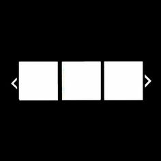 three white rectangles on a black background with an arrow pointing to the left