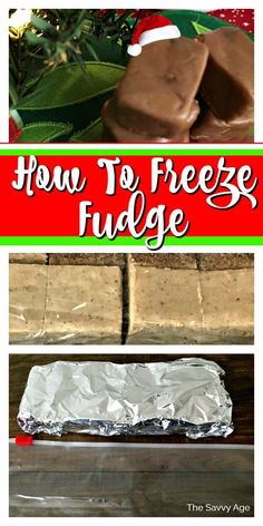 how to freeze fudge in tin foil