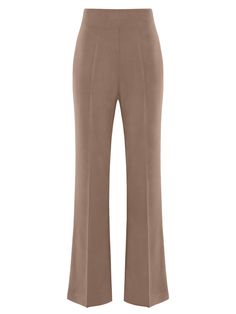 Sharply tailored to inject ensembles with confidence, these beige pants reinterpret the classic palazzo pair with a polished edge, and will fit perfectly in your capsule wardrobe. Expect a fusion of classic sophistication and contemporary style in this design, constructed from a luxurious stretch crêpe fabric.  This investment piece is versatile enough to style and wear repeatedly. It boasts a high waistband and full-length leg with draped hem detailing, creating a flattering elongated silhouette.  Wear it with its matching Sandstorm Timeless Classic Blazer for the ultimate composed power look. Hand wash only. Wash inside out with like colours. Do not wring or twist. Do not tumble dry. Iron at 160°C max or use press cloth. Do not bleach. Professional dry clean. Chic Taupe Wide Leg Pants, Beige Wide Leg Full Length Pants For Formal Occasions, Beige Wide Leg Formal Pants, Beige Wide-leg Formal Pants, Beige Wide-leg Pants For Formal Occasions, Beige Formal Wide Leg Pants, Tailored Beige Wide Leg Pants, Formal Beige Wide Leg Pants, Formal Full-length Neutral Pants