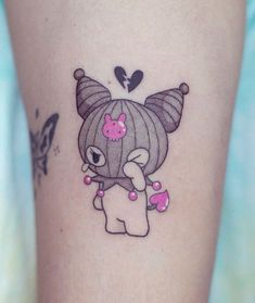 Mochi Tattoo, Kuromi Tattoo, Strawberry Tattoo, Hello Kitty Tattoos, Mushroom Tattoos, Kawaii Tattoo, Cute Little Tattoos, Cute Tiny Tattoos