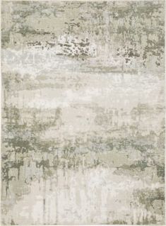 a rug with an abstract design on the top and bottom, in shades of gray