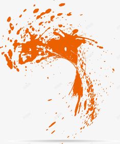 an orange ink splattered background with white space for the text or image on it