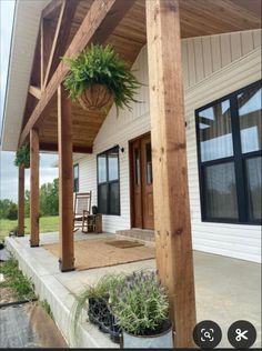 the front porch is clean and ready for us to use