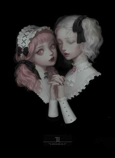 Art Sinistre, Art Mignon, 다크 판타지, Goth Art, Art Et Illustration, 영감을 주는 캐릭터, Art Anime