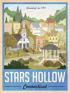 a poster with the words stars hollow on it