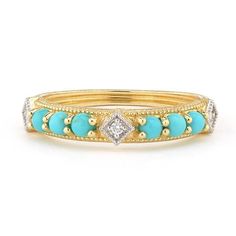 18ky .04tdw Single Row Turquoise Band Gold Gemstone Rings, Yellow Gold Gemstone Rings, Gold Turquoise Ring, Turquoise Gold Ring, Simple Diamonds, Gold Gemstone Ring, Shiny Things, Turquoise Jewelry, Gold Bands