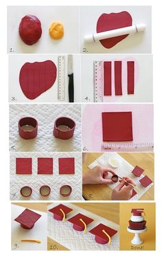 step by step instructions on how to make heart shaped paper decorations for valentine's day