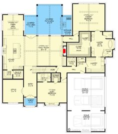 the first floor plan for this house