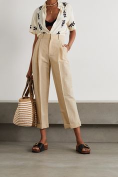 Chloe Clothing, Beige Pants, Tapered Pants, Spring Summer Outfits, Net A Porter, Spring Summer Fashion