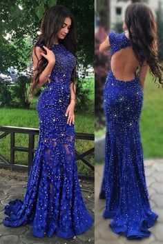 Backless Mermaid Prom Dresses, Lace Prom Gown, Sweep Train Prom Dress, Prom Dresses 2017, Mermaid Prom Dress, Purple Prom Dress, Womens Prom Dresses, Backless Prom Dresses