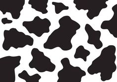 a black and white cow pattern is shown