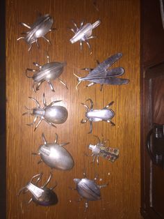 Cutlery Bugs by Weatherford Studio Fork Crafts, Fork Art, Cutlery Art, Silverware Crafts, Silverware Art, Recycled Metal Art, Spoon Crafts, Spoon Art, Welding Art Projects