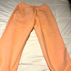 Nwt Nike Sweats Size Xl Peach Color- The Camera Didn’t Pick Up What A Great Color These Are! Zippered Pockets Drawstring Waist Exercise Or Lounge In These Comfy Thick Sweats Bought In Switzerland So I Can’t Return Them - My Loss Is Your Gain! Casual Peach Pants For Spring, Nike Bottoms For Spring Loungewear, Casual Peach Bottoms For Spring, Spring Peach Bottoms For Loungewear, Spring Nike Pants, Nike Orange Bottoms For Spring, Nike Pink Pants For Loungewear, Nike Pink Lounge Pants, Nike Pink Loungewear Pants