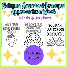 appreciation, assistant principal, cards, posters, activity, school, kindergarten, first grade, elementary, appreciation week, assistant principal appreciation, principal appreciation, cards, posters, craft Assistant Principal Appreciation Poster, Principal Appreciation Poster, Appreciation Printable, School Week