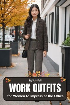 Fall Work Outfits for Women Professional Fall Outfits, Professional Fall Outfits Women, Fall Outfits For Work Offices, Fall Work Outfits For Women, Fall Work Outfits, Stylish Fall Outfits