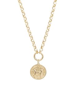 14K Yellow Gold Horse Coin Pendant Necklace Necklace Gold Pendant, Gold Horse, Coin Pendant Necklace, Diamonds And Gold, Coin Pendant, Fine Jewellery Necklace, Gold Pendant Necklace, Free Jewelry, Gold Pendant