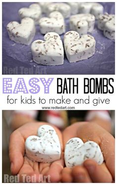 Gifts Kids Can Make, Bath Bomb Recipe, Christmas Gifts For Mum, Christmas Crafts For Kids To Make, Christmas Crafts For Gifts, Crafts For Kids To Make