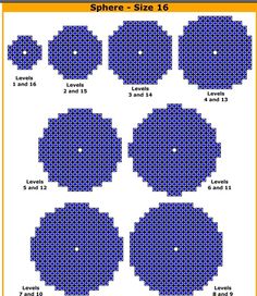 four circles with different sizes and colors to make them look like they are made out of pixels