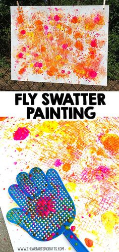 an art project for kids to do with water and paint