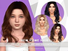 the new home hair for kids and colors that are compatible to your avatar or character