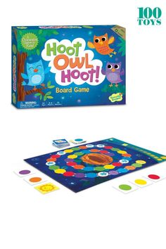 the board game hoot owl hoot is on display