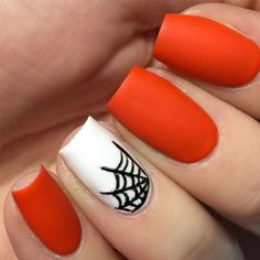 Nail Art Cute, Halloween Nail Ideas, Holloween Nails, Halloween Nails Easy, Halloween Acrylic Nails, Cute Halloween Nails, October Nails, Basic Nails, White Nail