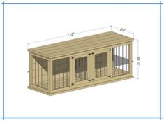 the large dog kennel plans