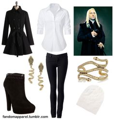 Narcissa Malfoy Inspired Outfit, Malfoy Outfit Ideas, Lucius Malfoy Outfit, Slytherin Things, Harry Potter Shoes