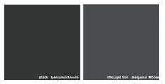 two different shades of black and gray with the same color on each side, one is dark