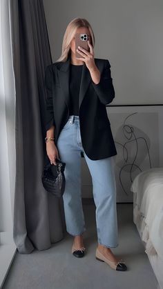 Casual Work Outfits Women, Mode Tips, Blazer Outfit, Elegante Casual, Stylish Work Outfits, Business Outfit