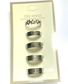 5 Fabulous Adjustable Toe Rings! Are you summer ready? 5 Adjustable Fashion Toe Rings Silver Tone Hypo  Allergenic  Stay Sexy! Trendy Stackable Summer Jewelry, Trendy Summer Stackable Jewelry, Trendy Nickel-free Midi Rings, Trendy Adjustable Rings For Summer, Adjustable Midi Rings For Summer, Trendy Adjustable Midi Rings For Summer, Trendy Silver Rings For Summer, Trendy Silver Rings, Toe Rings Silver