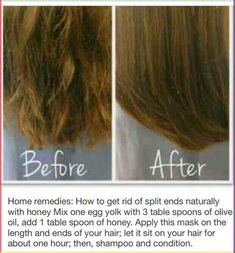 how to get rid of split ends One Egg, Hair Remedies, Hair Repair, Split Ends, Egg Yolk, Beauty Treatments, Up Girl, Hair Health, Hair Skin