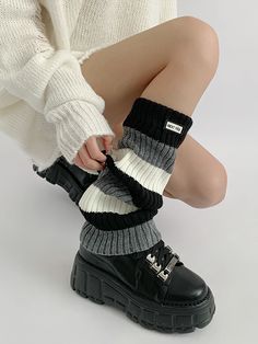 This price is for a pair of leg warmers only, others are not included.   	 		 			Size 			Free Size 		 		 			Length 			37 		 		 			Width 			29 Trendy Knee-high Leg Warmers For Winter, Trendy Knee-high Winter Leg Warmers, Casual Thigh-high Leg Warmers For Winter, Black Leg Warmers For Cold Weather, Gray One Size Leg Warmers For Fall, Trendy Thick Knee-high Leg Warmers, Thigh-high Leg Warmers For Winter, Thigh High Leg Warmers For Winter, Casual Gray Leg Warmers For Fall