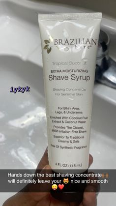 Brazilian Bare Tropical Coconut Shave Syrup #Brazilianbare #shavesyrup #shavinggel #selfcare #selfcaretips #bodycare #skincare #smellhacks #smellgood #showertok #femininity #femininehygiene #hygiene #selflove #dryskin #sensitiveskin #femininehygieneroutine #womenhygieneproducts Brazilian Beauty Routine, Feminine Hygiene Routine, Revenge Body, Clean Snacks, Luxury Room, Shower Skin Care, Feminine Hygiene, Bucket Lists, Body Skin Care Routine