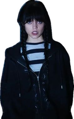 Oversized Alternative Cotton Outerwear, Black Grunge Outerwear With Drawstring Hood, Oversized Hoodie For Halloween, Oversized Hoodie Outerwear For Halloween, Grunge Hoodie With Drawstring Hood, Edgy Hooded Winter Sweatshirt, Edgy Winter Sweatshirt With Drawstring Hood, Jenna Ortega Wednesday Addams, Wednesday Addams Style