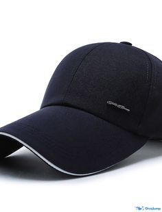 OrcaJump - Mens Black Blue Khaki Baseball Cap - Windproof, Breathable, Ultraviolet Resistant for Spring, Summer, Fall Wear Black Wear-resistant Hats For Outdoor, Wear-resistant Black Hats For Outdoor, Wear-resistant Black Hat For Outdoor Activities, Black Waterproof Visor Hat, Casual Waterproof Baseball Cap, Outdoor Windproof Baseball Cap, Blue Baseball Cap For Winter Outdoor Activities, Blue Winter Baseball Cap For Outdoor, Winter Outdoor Blue Baseball Cap