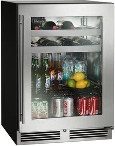 Perlick 24'' Stainless Steel Beverage Centre Glass Door Right Hinge - America Best Appliances, LLC Beverage Centers, Pull Out Shelves, Refrigerator Drawers, Door Alarms, Capacity Building, Beverage Center, Wine Shelves, Plastic Shelves, 3 Shelves