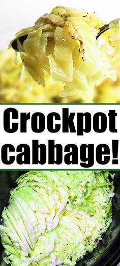 crockpot cabbage is an easy side dish that can be made in the slow cooker