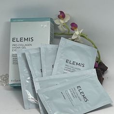 Elemis Pro Collagen Hydra Gel Eye Masks Eye Masks For Fine Lines Smoothes, Tightens, Hydrates Clinically Proven* Eye Masks That Instantly Reduce The Appearance Of Wrinkles, For A Smoother, Tighter Look In Just 20 Minutes. For Eyes That Need A Hydration Boost In A Pinch, These Clinically Proven* Eye Masks Are Key. Formulated With Powerful Marine Actives And Hydrating Hyaluronic Acid, This Unique Gel Treatment Provides An Instant Skin-Tightening Effect Whilst Deeply Moisturising The Delicate Eye A Elemis Skincare, Elemis Pro Collagen, Eye Masks, Skin Care Mask, Eye Contour, For Eyes, Skin Care Women, Skin Tightening, Eye Area