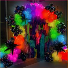 PRICES MAY VARY. Glow in The Dark Party Decorations: You can get 160pcs neon balloons,3pcs explosion star foil balloons and 2pcs tools. Fluorescent party decorations create stunning photo opportunities that guests will love to capture and share. PREMIUM MATERIAL: Our UV neon balloons are made of natural latex, non-toxic. All materials are of high quality and good safety. The balloons are resilient and long-lasting,ensuring the arch remains vibrant throughout the event. Please be careful not to overinflate the balloons,or they will be pop and burst easily. Widely Applications: From retro 80s 90s parties to futuristic cosmic gatherings,fluorescent decorations offer versatility in theme options. This neon party decoration supplies are perfect for glow in the dark party,neon party,let's glow p Neon Balloon Arch, Dark Party Decorations, 90s Disco Party, Cat Eye Eyeliner Tutorial, Disco Party Decor, Liquid Eyeliner Tutorial, 90s Disco, Eyeliner Guide, Neon Party Decorations