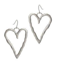 Silver Metal Heart Earring | A Blonde and Her Bag Silver Metal Heart Earring1 1/8 x 1 3/4 inchesHypoallergenic | 1-800-Flowers Everyday Gift Delivery Silver Metal Heart Earring Metal Heart Earrings For Mother's Day, Mother's Day Metal Heart Earrings, Mother's Day Heart Shaped Metal Earrings, Mother's Day Heart-shaped Metal Earrings, Everyday Open Heart Earrings With Heart Charm, Everyday Open Heart Earrings, Nickel-free Heart Earrings For Everyday Wear, Everyday Metal Heart Earrings, Everyday Nickel-free Heart Earrings