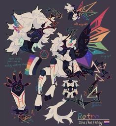 some very pretty art work with different shapes and colors