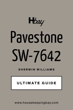 Pavestone SW-7642 by Sherwin Williams. The Ultimate Guide Matching Color Palette, Cottage Front Doors, Board And Batten Exterior, Big Boy Bedrooms, Trim Colors, Room Wall Painting, Sherwin Williams Paint Colors