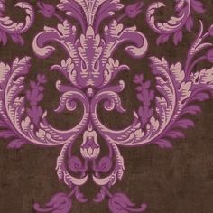 Find GO41009 Giacomo by Seabrook Wallpaper Wallpaper Damask, Transitional Wallpaper, Purple Style, Damask Wallpaper, Purple Wallpaper, Purple Fashion, Pattern Names, Color Purple, Damask