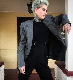 Androgyny Fashion, Queer Outfits, Enby Outfits, Gender Neutral Outfits, Queer Style, Butch Fashion, Genderqueer Fashion, Lesbian Outfits, Masc Fashion