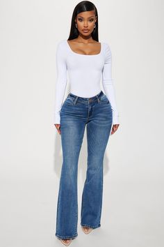 Available In Black Wash And Dark Wash. Bootcut Jean Medium Stretch Pockets 34" Inseam 8.25" Low Rise Disclaimer: Due To The Specialized Wash Process, Each Garment Is Unique. 98% Cotton 2% Spandex Imported | Lost Without You Soft Stretch Bootcut Jeans in Dark Wash size 22 Plus by Fashion Nova Low Rise Jeans Outfits, Single Mom Inspiration, Bootcut Jeans Outfit, Lost Without You, Fasion Outfits, Fashion Nova Outfits, Bootcut Jean, Baddie Outfits Casual, Low Rise Jeans