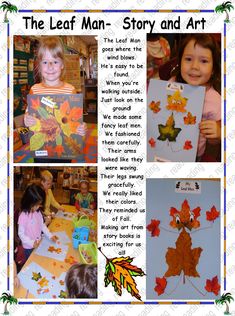 the leaf man story and art project